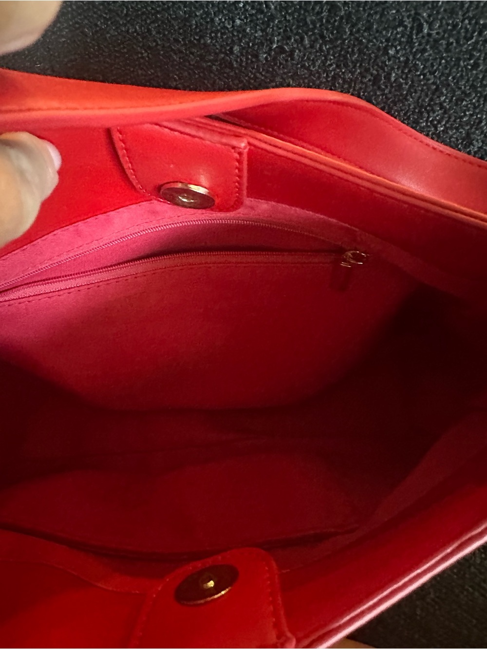 Anthropologie Red Leather Shoulder Bag - Picture 2 of 4